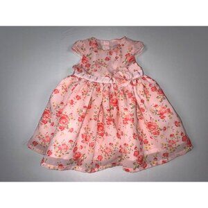 George Pink Floral NWOT Spring Easter Dress 0-3M